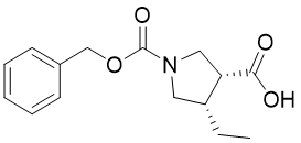 (3R,4S)-1-((芐氧羰基)-4-乙基吡咯烷-3-羧酸