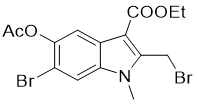 5-乙酰氧基-6-溴-2-(溴甲基)-1-甲基-1H-吲哚-3-羧酸乙酯