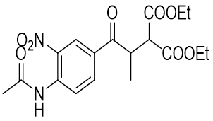 diethyl 2-(1-(4-acetylamino-3-nitrophenyl)-1-oxopropan-2-yl)malonate